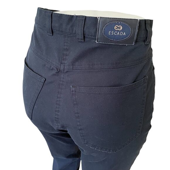 Escada 90s Highwaist Black Cotton Mom Jeans M - Picture 8 of 11